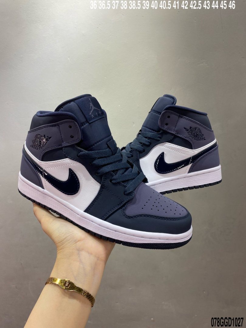 运动板鞋, 板鞋, Jordan, Aj1, Air Jordan 1 Mid, Air Jordan 1, Air Jordan - 乔丹/Air Jordan 1 Mid AJ1 乔1 中帮百搭休闲运动板鞋ID：078GGD1027