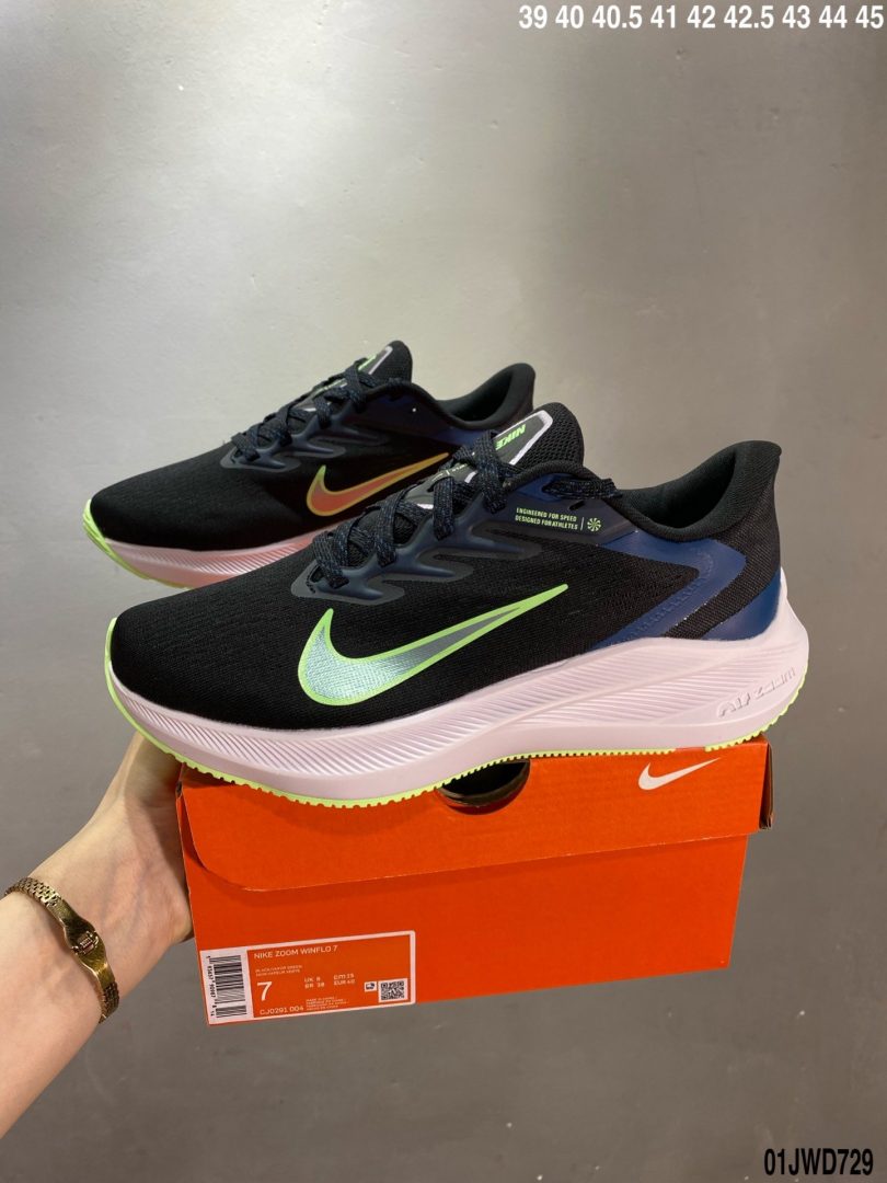 跑步鞋, 登月7代, 登月, Zoom, Winflo V7, Nike Air, NIKE, Air Zoom - 纯原 公司级Nike Air Zoom Winflo V7登月7代 网面透气 训练跑步鞋