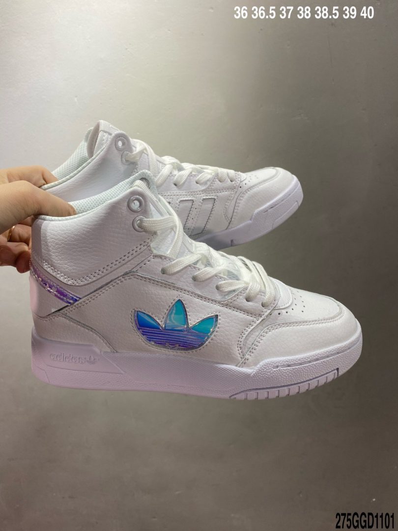 板鞋, 休闲鞋, Drop Step, Adidas - Adidas Drop Step 三叶草 全新经典复古板鞋 男女潮流头层皮休闲鞋ID:275GGD1101
