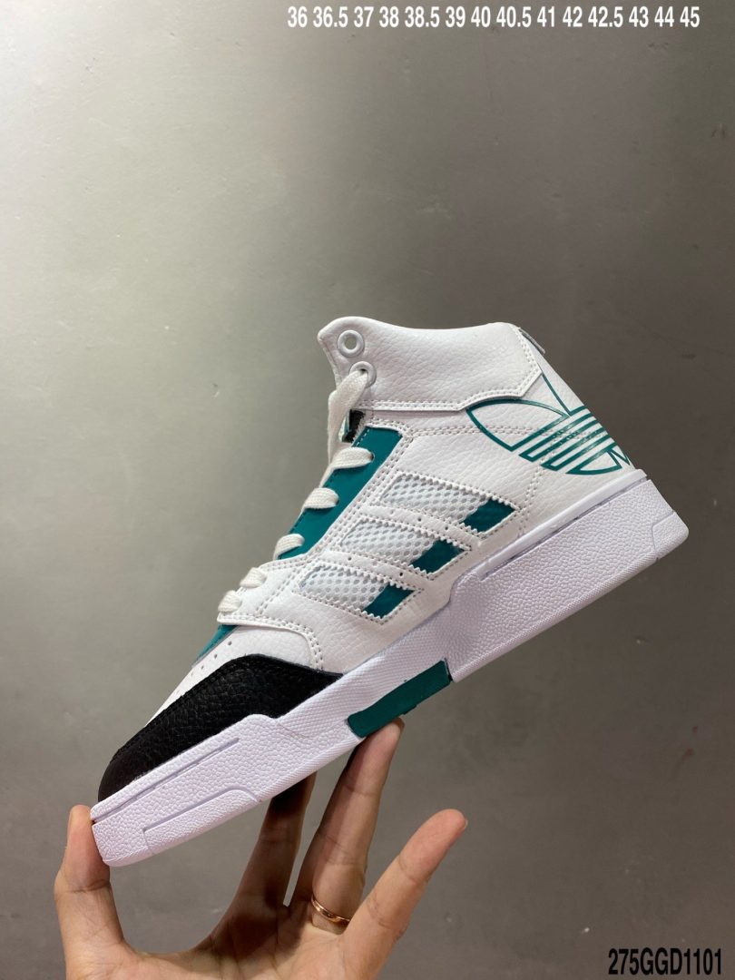 板鞋, 休闲鞋, Drop Step, Adidas - Adidas Drop Step 三叶草 全新经典复古板鞋 男女潮流头层皮休闲鞋ID:275GGD1101