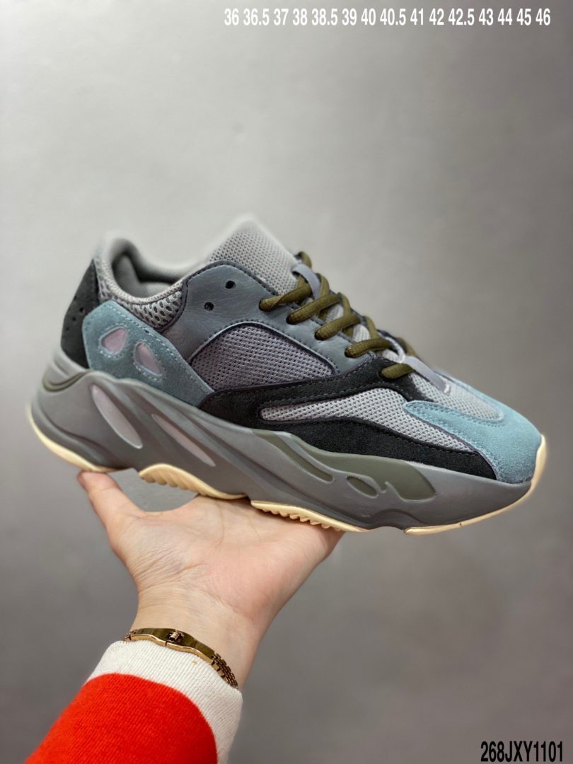 老爹鞋, 复古老爹鞋, YEEZY 700, Yeezy, Boost, adidas Yeezy, Adidas - 阿迪达斯Adidas YEEZY 700 “Teal Blue”灰棕 椰子700复古老爹鞋