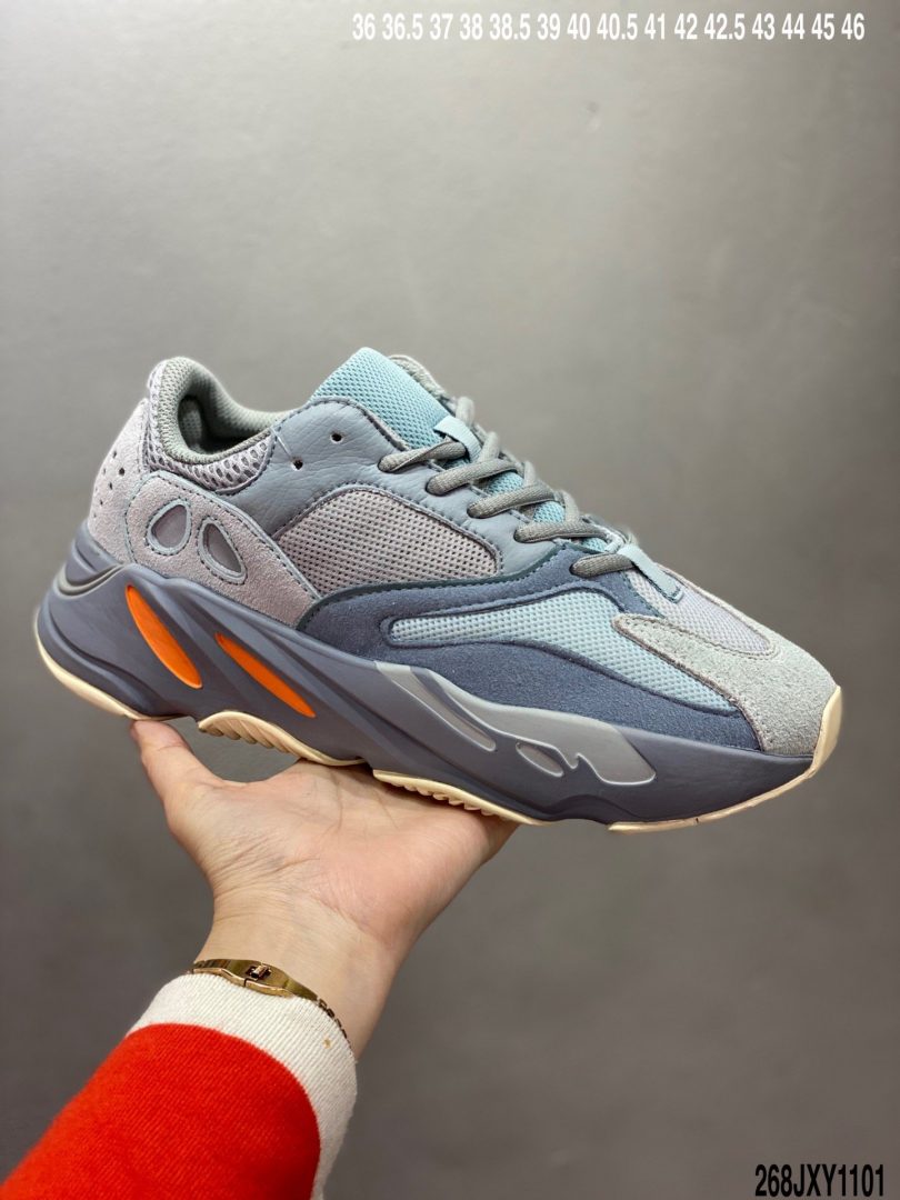 老爹鞋, 复古老爹鞋, YEEZY 700, Yeezy, Boost, adidas Yeezy, Adidas - 阿迪达斯Adidas YEEZY 700 “Teal Blue”灰棕 椰子700复古老爹鞋