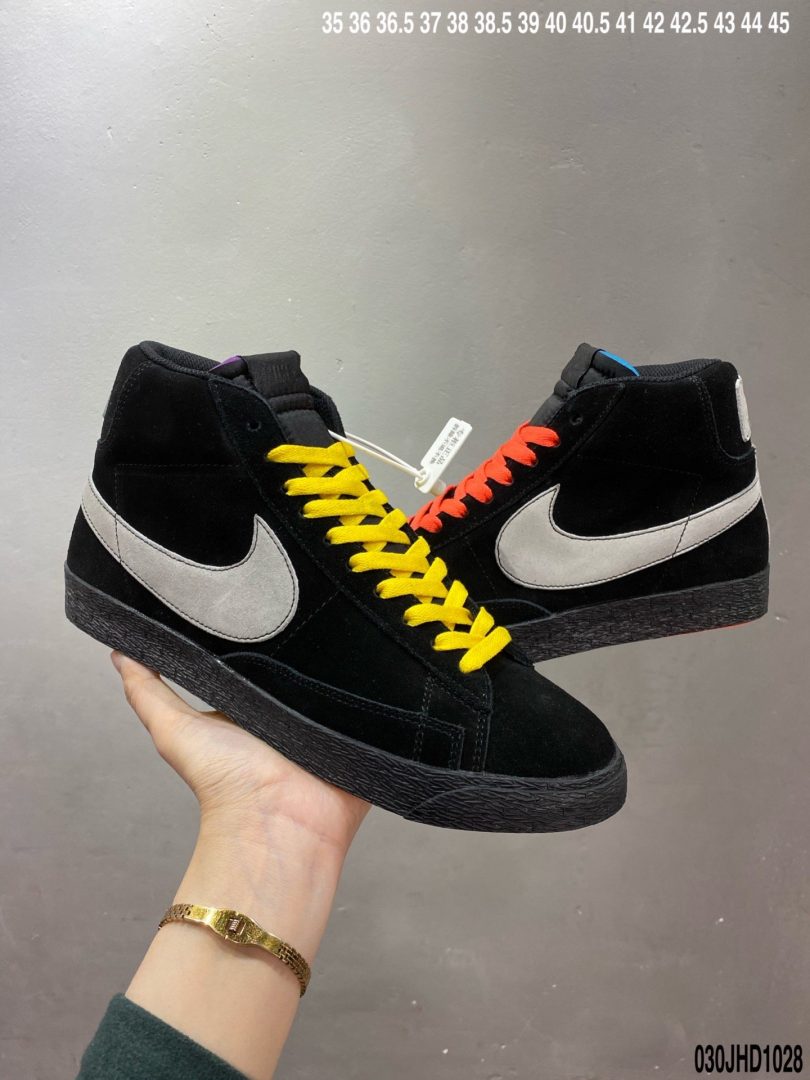 运动板鞋, 板鞋, 开拓者, Nike Blazer Mid, NIKE, Blazer Mid, Blazer - 耐克Nike Blazer Mid Retro复古经典百搭中帮开拓者休闲运动板鞋“白皮皇家红勾”