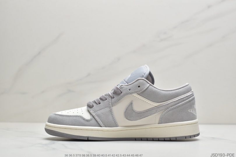 运动板鞋, 板鞋, Premium, Pale Ivory, Nike Air, Jumpman, Jordan, Air Jordan - 耐克Nike Air Jordan AJ1 Retro Jow Premium"Pale Ivory"“香芋粉紫白灰”AJ1低帮时尚休闲运动板鞋