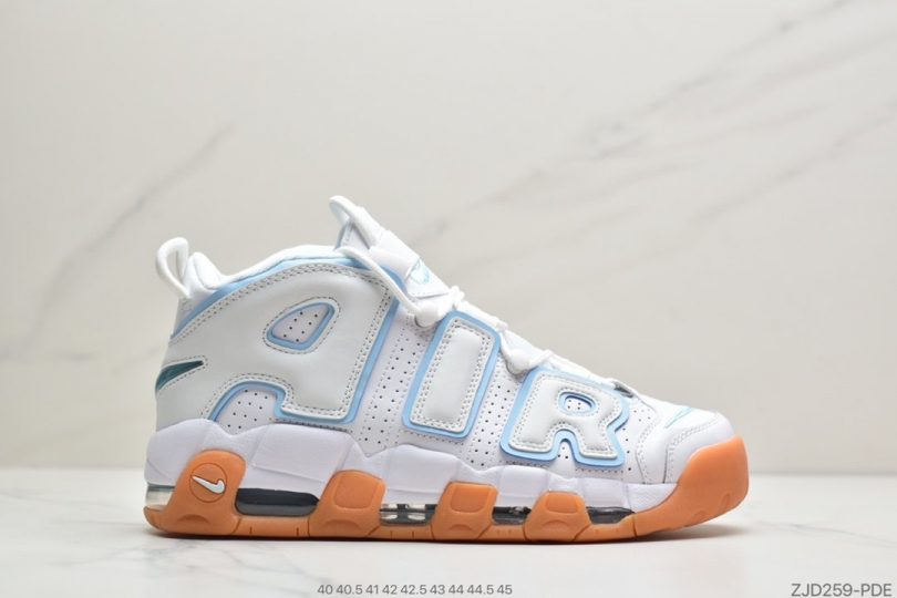 篮球鞋, NIKE, EVA - 耐克Nike Wmns Air More Uptempo White Aqua Gum 白薄荷 皮蓬经典高街百搭篮球鞋系列