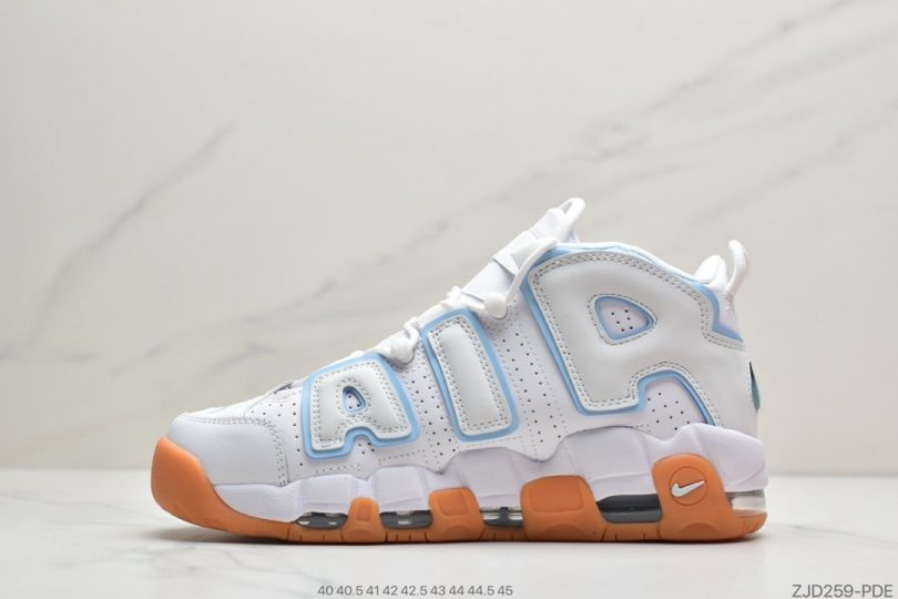 篮球鞋, NIKE, EVA - 耐克Nike Wmns Air More Uptempo White Aqua Gum 白薄荷 皮蓬经典高街百搭篮球鞋系列