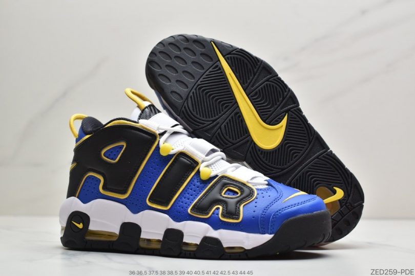 篮球鞋, 文化篮球鞋, NIKE, BARELY GREEN - 耐克Nike WMNS Air More Uptempo GS"Barely Green0"皮蓬初代系列经典高街百搭休闲运动文化篮球鞋