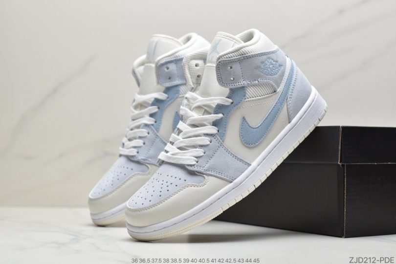 篮球鞋, Jordan, Aj1, Air Jordan 1 Mid, Air Jordan 1, Air Jordan - Air Jordan 1 Mid AJ1中帮复古篮球鞋 全头层皮料 诠释市面最高工艺货号：DA4666-100