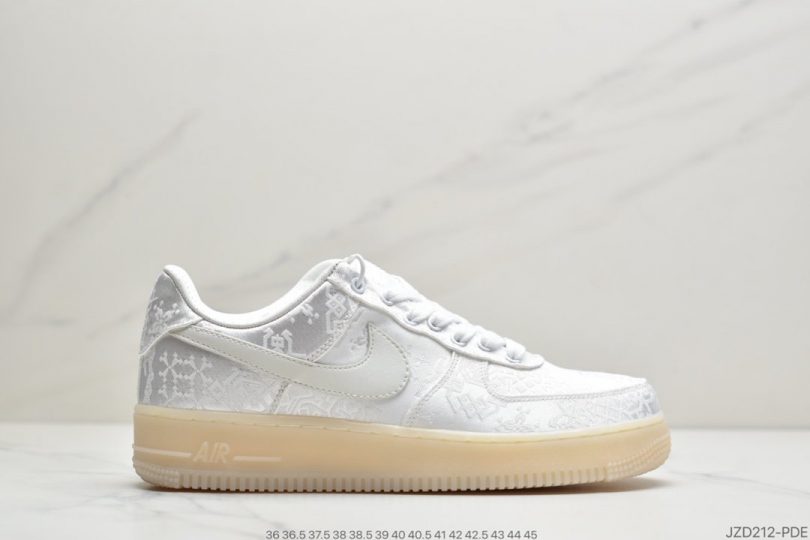 Nike Air, NIKE - Nike Air Forcce 1 Low 白丝绸 工艺级别 蓝丝绸 双层面料 原厂丝绸立新布