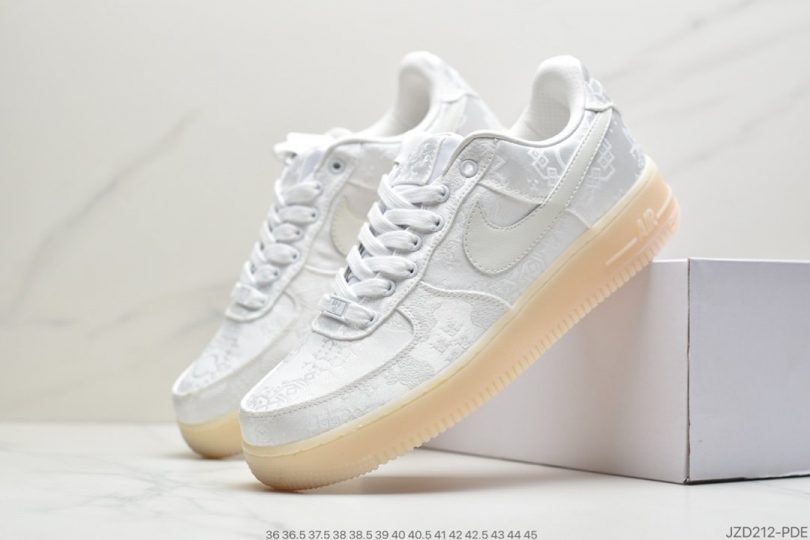 Nike Air, NIKE - Nike Air Forcce 1 Low 白丝绸 工艺级别 蓝丝绸 双层面料 原厂丝绸立新布