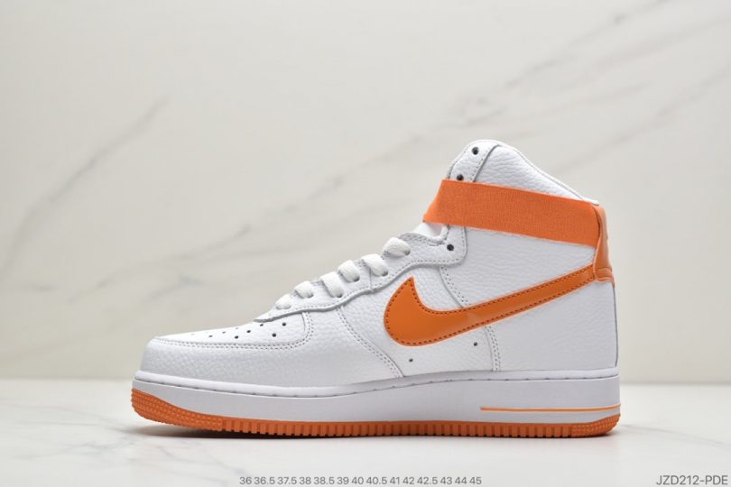 高帮, 运动板鞋, 空军一号, 板鞋, Swoosh, Nike Air Force 1, Nike Air, Air Force 1 - 耐克 Nike Air Force 1 High Vibrant Orange 活力橙 空军一号经典高帮百搭休闲运动板鞋