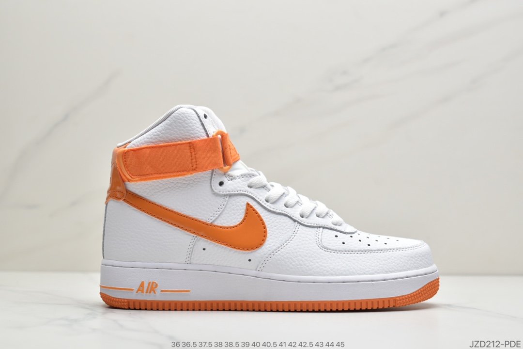 耐克 Nike Air Force 1 High Vibrant Orange 活力橙 空军一号经典高帮百搭休闲运动板鞋