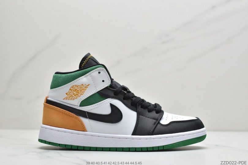 Pete, Jordan, Air Jordan 1 Mid, Air Jordan 1, Air Jordan - 乔丹AIR JORDAN 1 MID 中帮金牌Air Jordan 1外形的灵感来自于在当年风靡一时的AirForce1