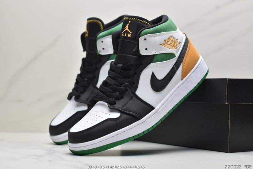 Pete, Jordan, Air Jordan 1 Mid, Air Jordan 1, Air Jordan - 乔丹AIR JORDAN 1 MID 中帮金牌Air Jordan 1外形的灵感来自于在当年风靡一时的AirForce1