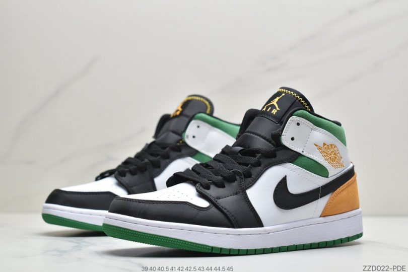 Pete, Jordan, Air Jordan 1 Mid, Air Jordan 1, Air Jordan - 乔丹AIR JORDAN 1 MID 中帮金牌Air Jordan 1外形的灵感来自于在当年风靡一时的AirForce1