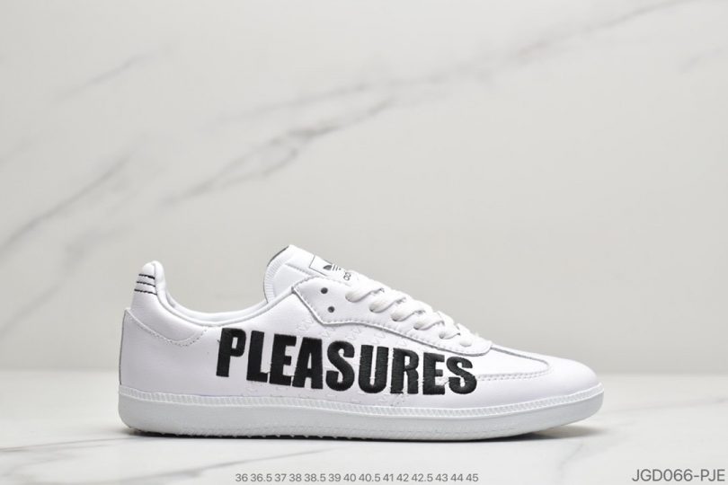 联名, SAMBA, Pleasures, Originals, adidas Samba, adidas Originals, Adidas - 阿迪达斯adidas originals Samba "Pleasures”黑白电绣联名