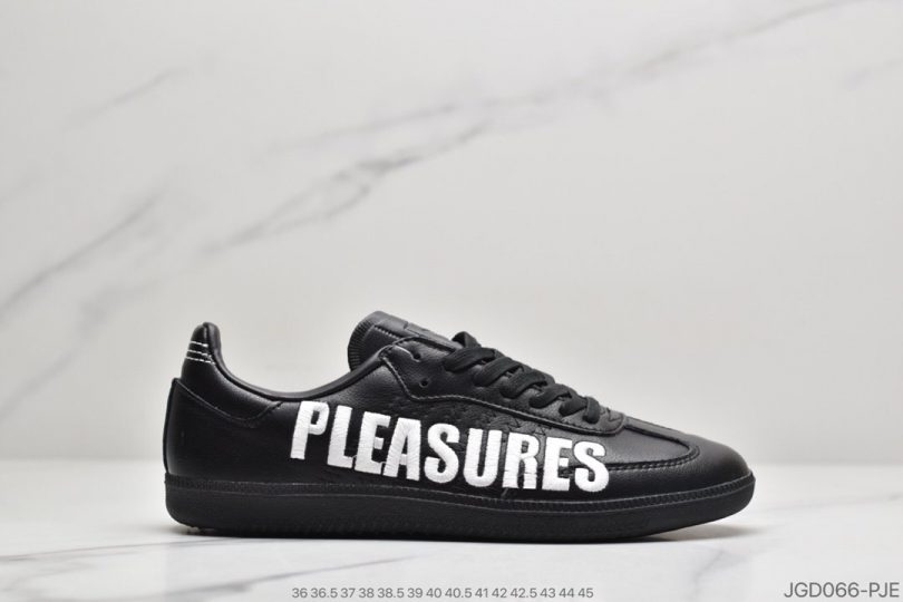 联名, SAMBA, Pleasures, Originals, adidas Samba, adidas Originals, Adidas - 阿迪达斯adidas originals Samba "Pleasures”黑白电绣联名