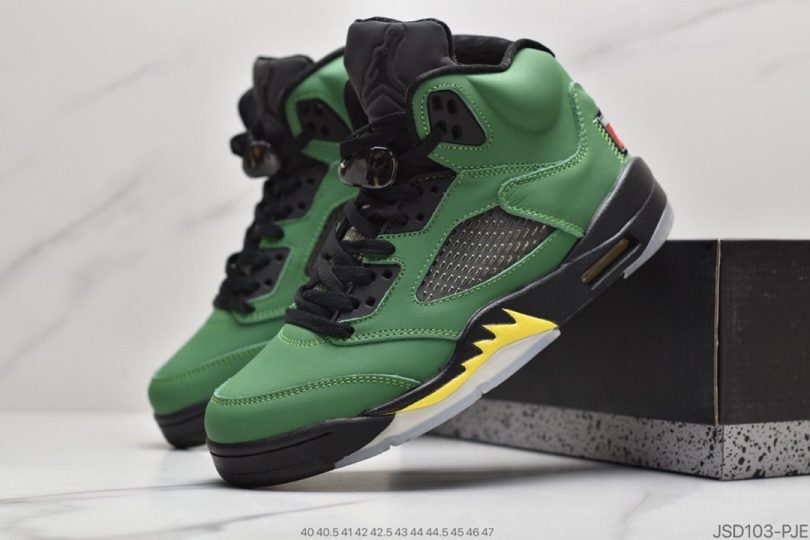 鸭子俄勒冈红3M鞋舌, 联名, Oregon Ducks, OFF-WHITE x, Nike Air, Air Jordan 5 SE“ Oregon Ducks”, Air Jordan 5, Air Jordan - 耐克Nike Air Jordan 5 SE“ Oregon Ducks”“鸭子俄勒冈红3M鞋舌”AJ5代中帮复古休闲文化篮球鞋