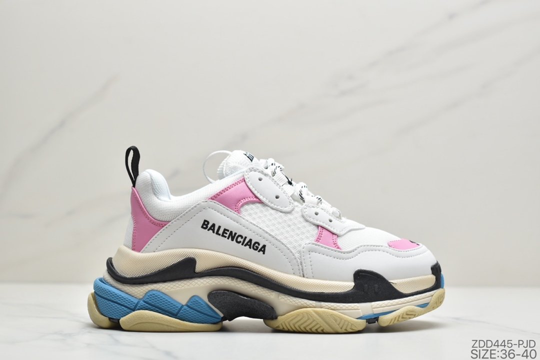 巴黎世家Balenciaga Triple-S Sneaker 时装复古厚底做旧老爹鞋