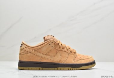 全新小麦配色 耐克Nike SB Dunk Low Pro”Wheat Mocha”扣篮系列低帮休闲运动滑板板鞋