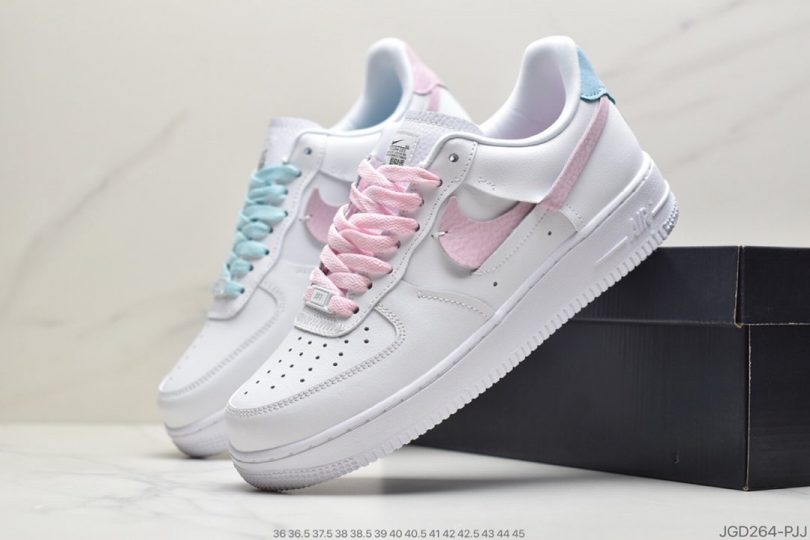 空军一号, 板鞋, 断勾, Swoosh, Nike Air Force 1 LXX, Nike Air Force 1, Nike Air, Air Force 1 - 耐克Nike Air Force 1 LXX 空军一号休闲板鞋 断勾鞋身整体以白色皮革材质打造