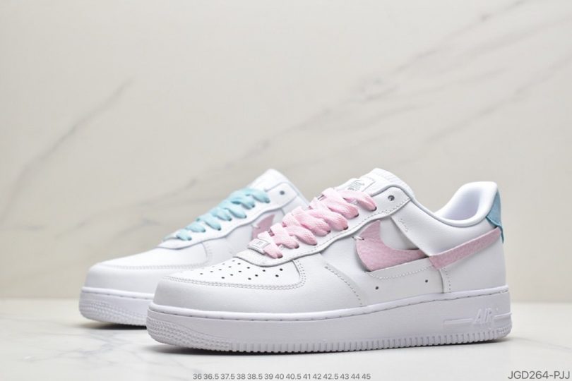 空军一号, 板鞋, 断勾, Swoosh, Nike Air Force 1 LXX, Nike Air Force 1, Nike Air, Air Force 1 - 耐克Nike Air Force 1 LXX 空军一号休闲板鞋 断勾鞋身整体以白色皮革材质打造