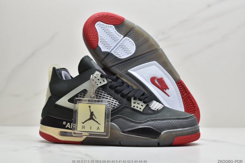 联名, OFF-WHITE x, Jordan, Air Jordan 4, Air Jordan - OFF-WHITE x Air Jordan 4 SP WMNS米白