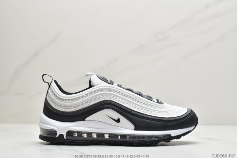 跑鞋, 慢跑鞋, Nike Air, NIKE, Air Max 97, Air Max - 耐克Nike Wmns Air Max 97 黑白 复古气垫百搭休闲运动慢跑鞋ID:ZJD266-PJF