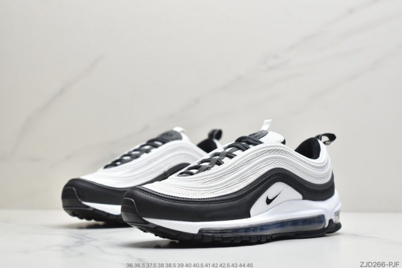 跑鞋, 慢跑鞋, Nike Air, NIKE, Air Max 97, Air Max - 耐克Nike Wmns Air Max 97 黑白 复古气垫百搭休闲运动慢跑鞋ID:ZJD266-PJF