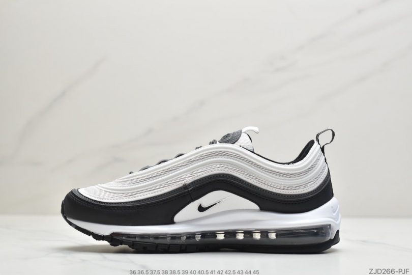 跑鞋, 慢跑鞋, Nike Air, NIKE, Air Max 97, Air Max - 耐克Nike Wmns Air Max 97 黑白 复古气垫百搭休闲运动慢跑鞋ID:ZJD266-PJF