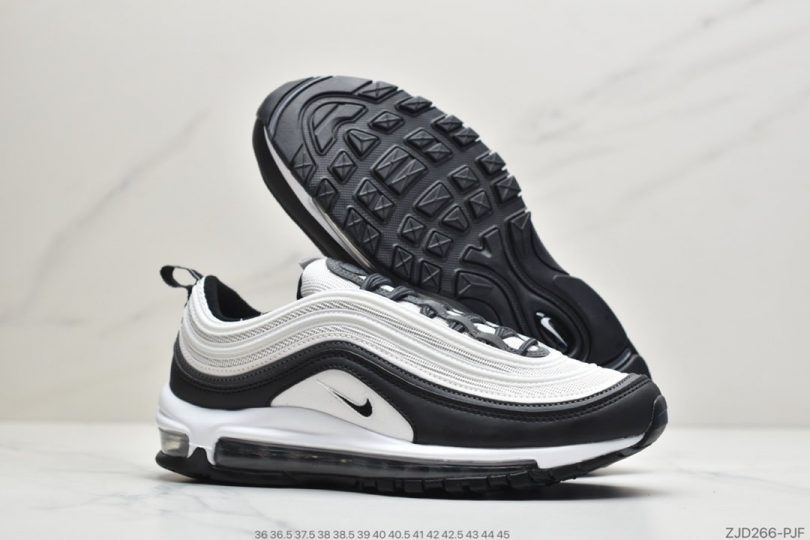 跑鞋, 慢跑鞋, Nike Air, NIKE, Air Max 97, Air Max - 耐克Nike Wmns Air Max 97 黑白 复古气垫百搭休闲运动慢跑鞋ID:ZJD266-PJF