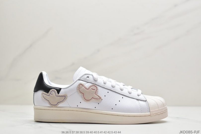 贝壳头, Superstar, adidas Superstar, Adidas - 阿迪达斯Mark Gonzales x Adidas Superstar 三叶草贝壳头 FW8029“Shmoo”可爱天使 真标原盒