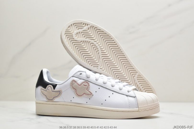 贝壳头, Superstar, adidas Superstar, Adidas - 阿迪达斯Mark Gonzales x Adidas Superstar 三叶草贝壳头 FW8029“Shmoo”可爱天使 真标原盒