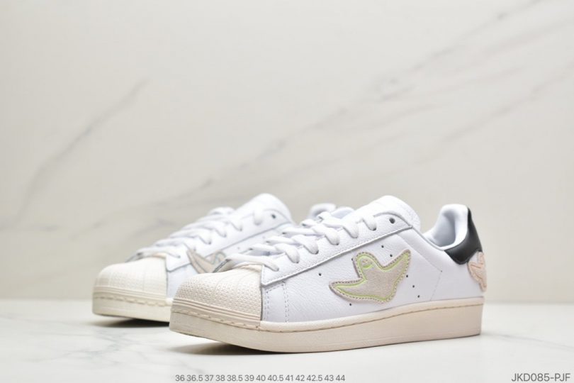 贝壳头, Superstar, adidas Superstar, Adidas - 阿迪达斯Mark Gonzales x Adidas Superstar 三叶草贝壳头 FW8029“Shmoo”可爱天使 真标原盒