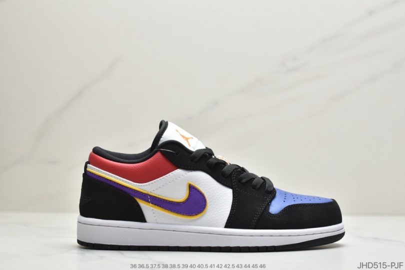 Swoosh, Jumpman, Jordan, Air Jordan 1 Low, Air Jordan 1, Air Jordan, 553558 - Air Jordan 1 Low 低帮板鞋蓝黄拼接ID：JHD515-PJF