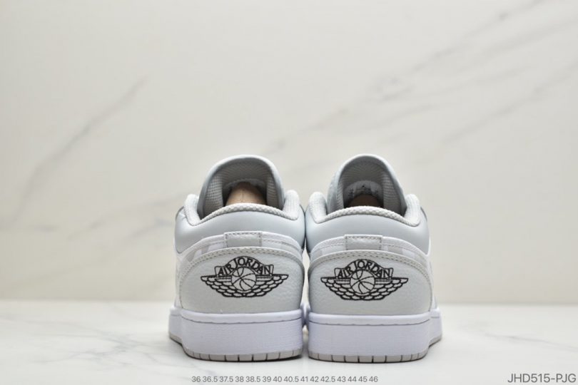 迪奥联名, 联名, White Camo, Swoosh, Jordan, Air Jordan 1 Low, Air Jordan 1, Air Jordan - 浅灰色 Air Jordan 1 Low “White Camo”迷雾ID:JHD515-PJG