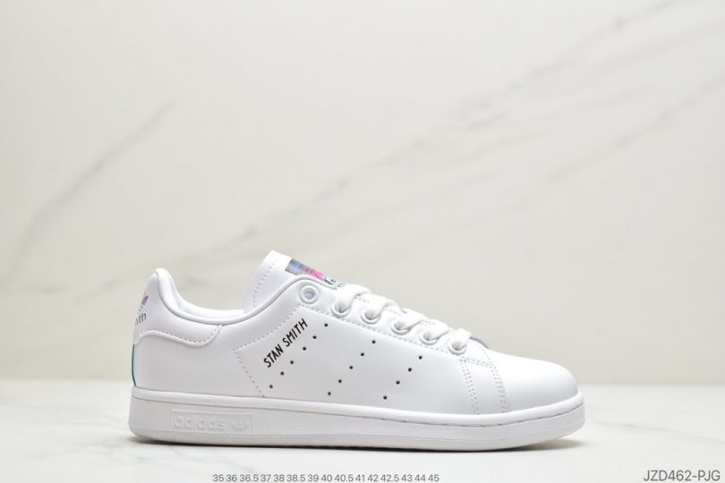 运动板鞋, 板鞋, 史密斯, Stan Smith, Originals, Adidas - 阿迪达斯adidas三叶草 Originals Stan Smith Leather"White/Light Blue"史密斯经典百搭复古休闲运动板