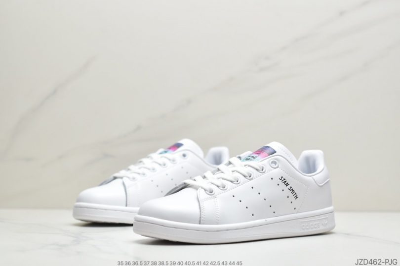 运动板鞋, 板鞋, 史密斯, Stan Smith, Originals, Adidas - 阿迪达斯adidas三叶草 Originals Stan Smith Leather"White/Light Blue"史密斯经典百搭复古休闲运动板