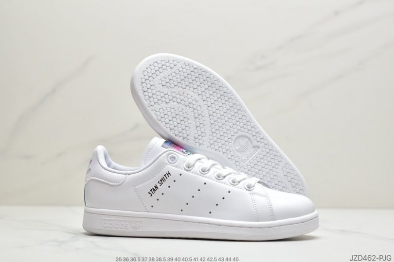 运动板鞋, 板鞋, 史密斯, Stan Smith, Originals, Adidas - 阿迪达斯adidas三叶草 Originals Stan Smith Leather"White/Light Blue"史密斯经典百搭复古休闲运动板