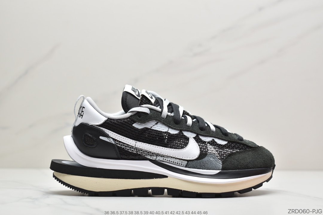 Sacai x 耐克/Nike Pegasus VaporFly SP”Green/Yellow/Black/White” 混合马拉松构解前卫变形三层底男女休闲鞋情侣慢跑鞋