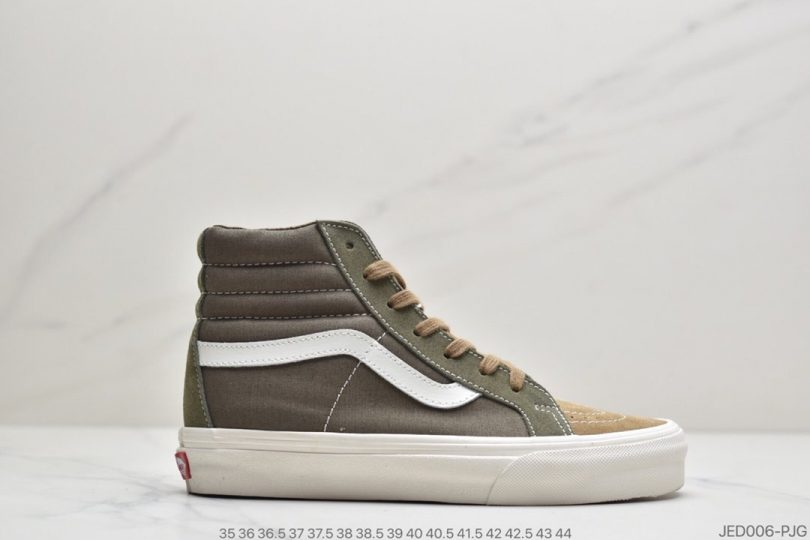 联名, Vans, Sk8-Hi - 万斯WTAPS x Vans Vault Sk8-Hi 西山彻联名军事风橄榄绿高帮板鞋