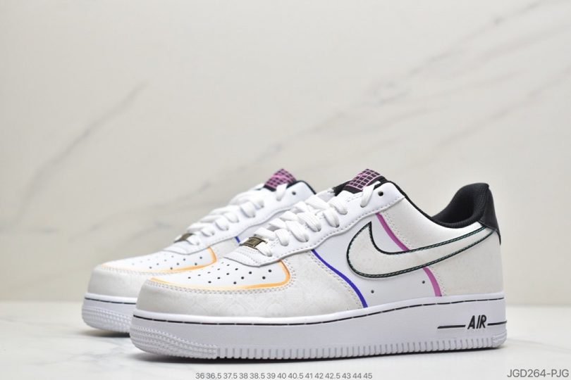 高帮, FORCE 1, Air Force 1, 3M反光 - 耐克 Air Force 1 ‘07 "Day of the Dead" 空军高帮灵亡节 CT1138-103