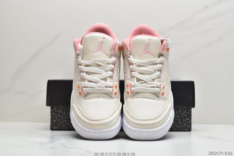 篮球鞋, 文化篮球鞋, Orange, Jordan, AJ3, Air Jordan 3 Retro, Air Jordan 3, Air Jordan - Air Jordan 3 Retro SE WHITE ORANGE 白黄水泥 AJ3复古休闲运动文化篮球鞋