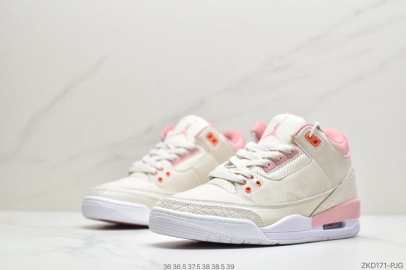篮球鞋, 文化篮球鞋, Orange, Jordan, AJ3, Air Jordan 3 Retro, Air Jordan 3, Air Jordan - Air Jordan 3 Retro SE WHITE ORANGE 白黄水泥 AJ3复古休闲运动文化篮球鞋