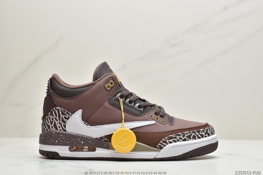 Air Jordan 3 SE Denim”倒钩卡其棕”AJ3 乔3实战篮球鞋