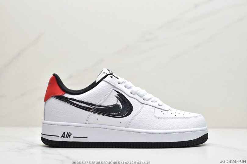 空军一号, 涂鸦, Swoosh, FORCE 1, Brushstroke Swoosh, Air Force 1 Low, Air Force 1 - 耐克Air Force 1 Low “Brushstroke Swoosh”white 白色 毛笔刷涂鸦空军一号艺术家作品之一的齐白石作为灵感