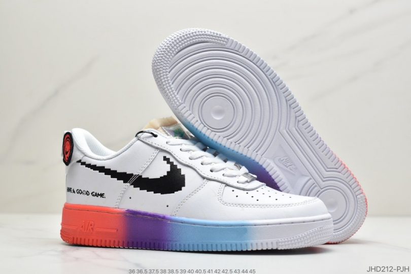 运动板鞋, 空军一号, 板鞋, Swoosh, Nike Air Force 1, Nike Air, Have A Good Game, Good Game - 耐克 Nike Air Force 1 Low “Have a good game” 电玩像素 空军一号低帮搭百休闲运动板鞋