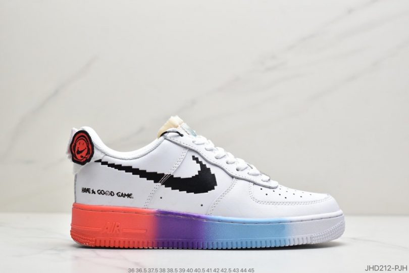 运动板鞋, 空军一号, 板鞋, Swoosh, Nike Air Force 1, Nike Air, Have A Good Game, Good Game - 耐克 Nike Air Force 1 Low “Have a good game” 电玩像素 空军一号低帮搭百休闲运动板鞋