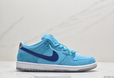 耐克Nike SB Dunk Low Pro 天蓝色仿毛低帮休闲板鞋