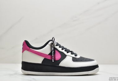 耐克Air Force1 LOW’07 米白酒红 空军一号低帮百搭休闲运动板鞋